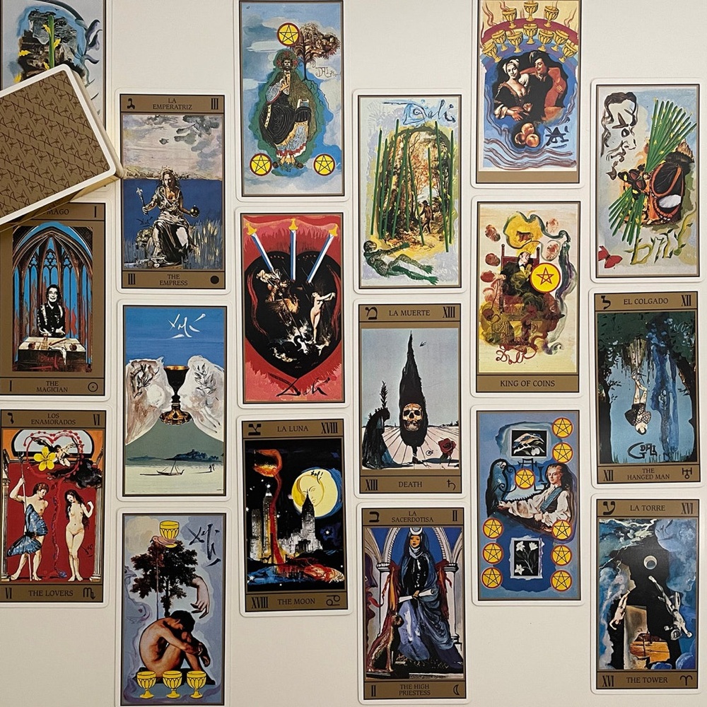SEALED RARE Salvador Dalí Collector Tarot Spiritual Angelic Oracle Guidance Deck - Picture 4 of 7